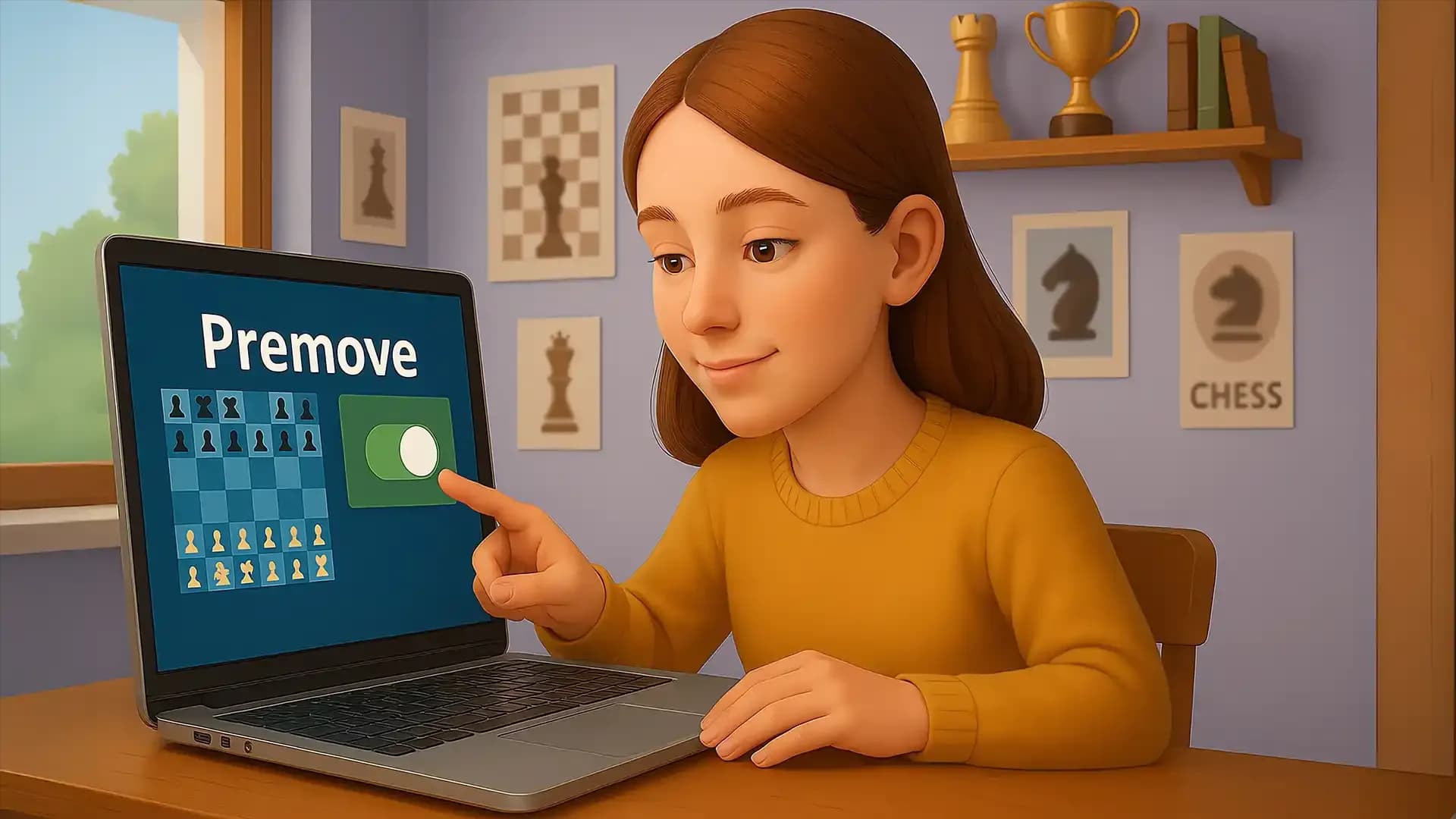 ¿Qué es "Pre-Movimiento" en ajedrez en línea y cuándo debería usarse?